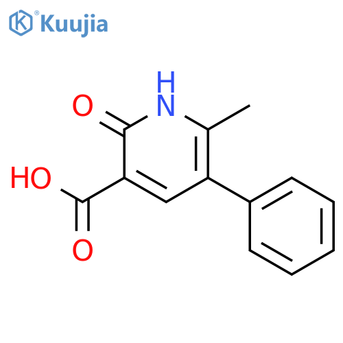 6-Methyl-2-oxo-5-phenyl-1,2-dihydropyridine-3-carboxylic Acid structure