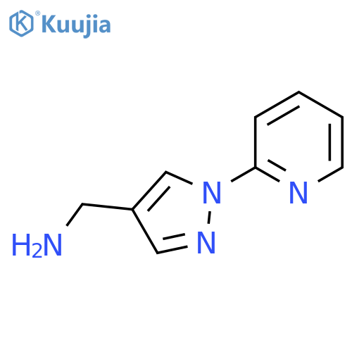 [1-(pyridin-2-yl)-1H-pyrazol-4-yl]methanamine structure