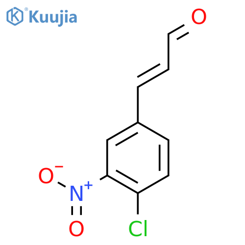 3-(4-chloro-3-nitrophenyl)prop-2-enal structure