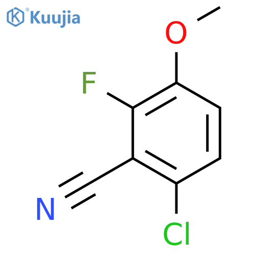 6-Chloro-2-fluoro-3-methoxybenzonitrile structure