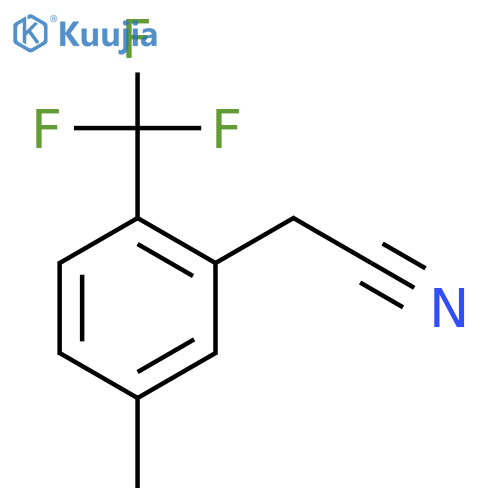 5-Methyl-2-(trifluoromethyl)phenylacetonitrile structure