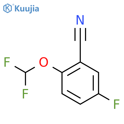 2-(Difluoromethoxy)-5-fluorobenzonitrile structure