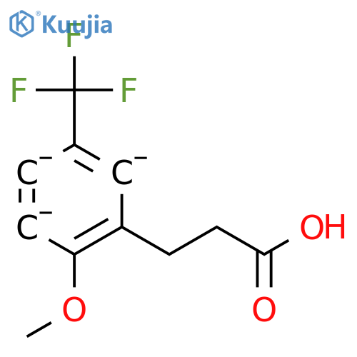 3-[2-Methoxy-5-(trifluoromethyl)phenyl]propionic acid structure