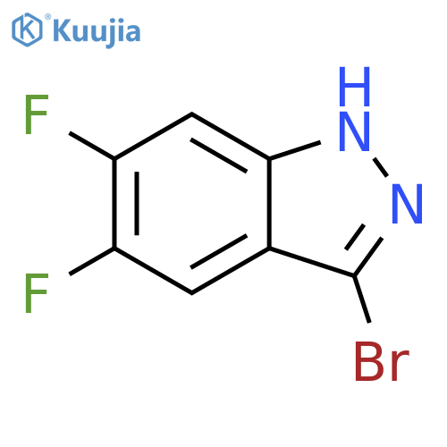 3-Bromo-5,6-difluoro-1H-indazole structure