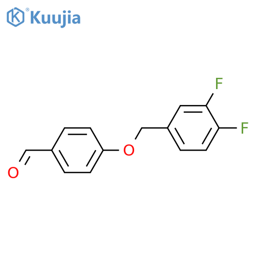 4-(3,4-Difluorobenzyl)oxybenzenecarbaldehyde structure
