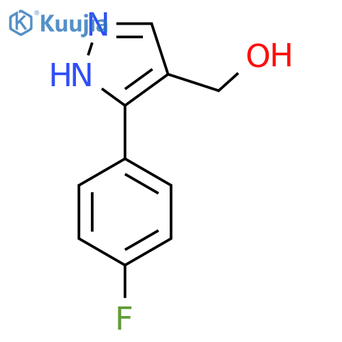 3-(4-Fluorophenyl)-1H-pyrazol-4-ylmethanol structure