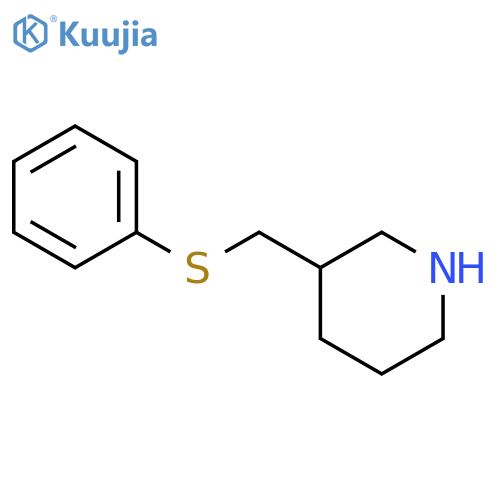3-(phenylsulfanyl)methylpiperidine structure