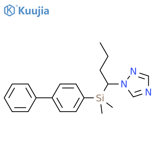 1H-1,2,4-Triazole, 1-[1-([1,1'-biphenyl]-4-yldimethylsilyl)butyl]- structure