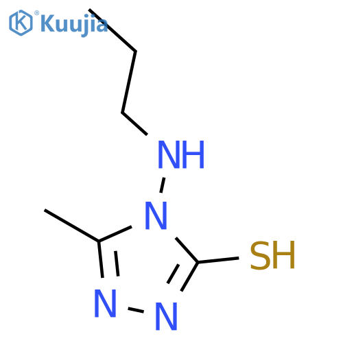 5-Methyl-4-(propylamino)-4H-1,2,4-triazole-3-thiol structure
