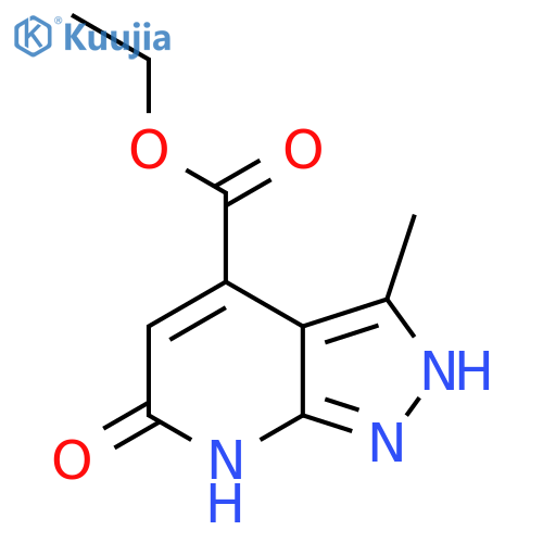 ethyl 3-methyl-6-oxo-1,7-dihydropyrazolo[3,4-b]pyridine-4-carboxylate structure