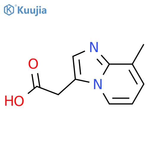 2-{8-methylimidazo1,2-apyridin-3-yl}acetic acid structure
