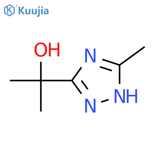 2-(5-methyl-1H-1,2,4-triazol-3-yl)propan-2-ol structure