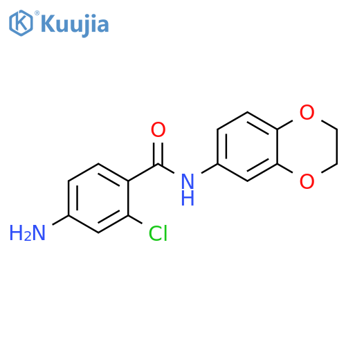 4-Amino-2-chloro-N-(2,3-dihydro-benzo[1,4]dioxin-6-yl)-benzamide structure