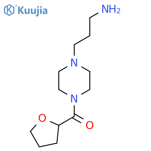(4-(3-Aminopropyl)piperazin-1-yl)(tetrahydrofuran-2-yl)methanone structure