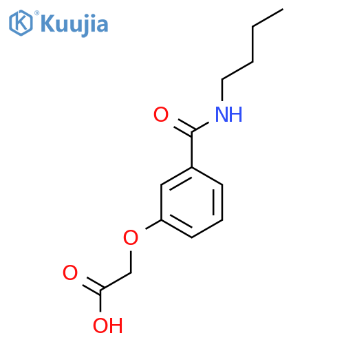 3-(Butylcarbamoyl)phenoxyacetic acid structure