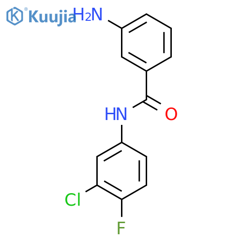 3-Amino-N-(3-chloro-4-fluorophenyl)benzamide structure