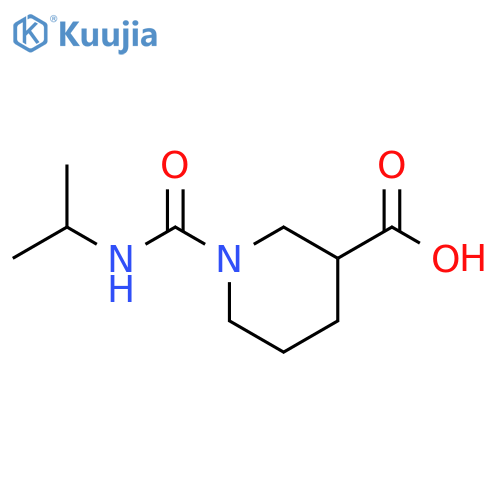 3-Piperidinecarboxylic acid, 1-[[(1-methylethyl)amino]carbonyl]- structure
