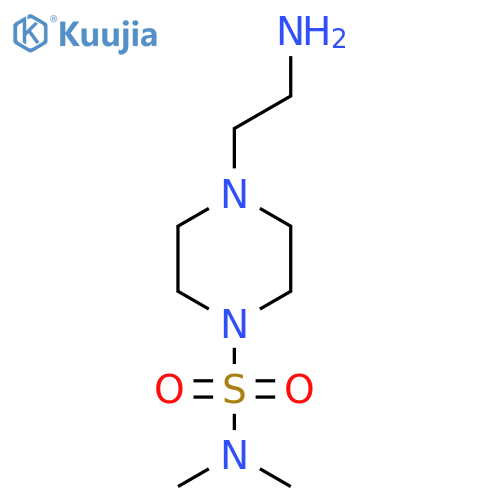 4-(2-Aminoethyl)-N,N-dimethylpiperazine-1-sulfonamide structure
