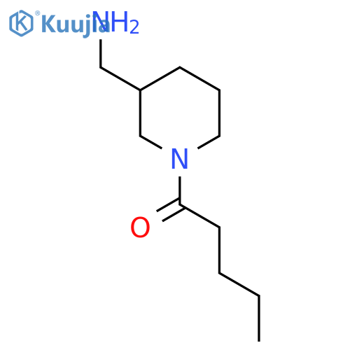 1-(3-(Aminomethyl)piperidin-1-yl)pentan-1-one structure