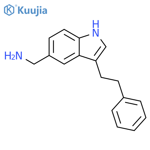 1H-Indole-5-methanamine,3-(2-phenylethyl)- structure