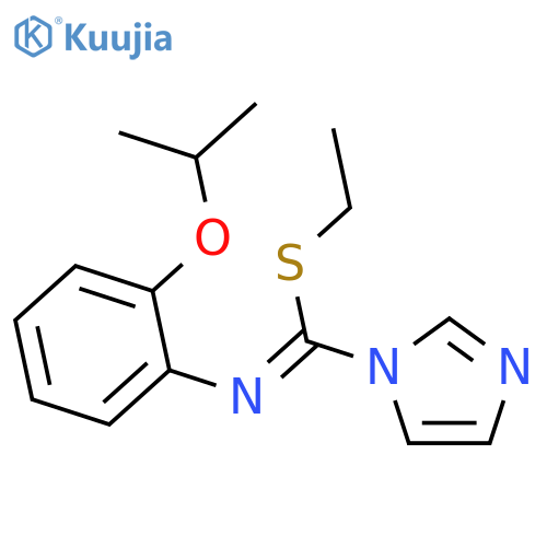 1H-Imidazole-1-carboximidothioic acid, N-[2-(1-methylethoxy)phenyl]-, ethyl ester structure
