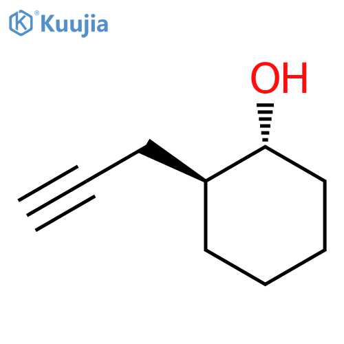 rac-(1R,2S)-2-(prop-2-yn-1-yl)cyclohexan-1-ol structure