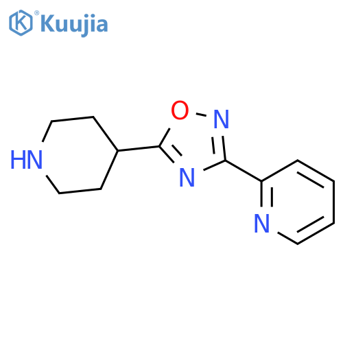 2-(5-(Piperidin-4-yl)-1,2,4-oxadiazol-3-yl)pyridine structure