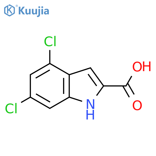4,6-dichloro-1H-indole-2-carboxylic acid structure