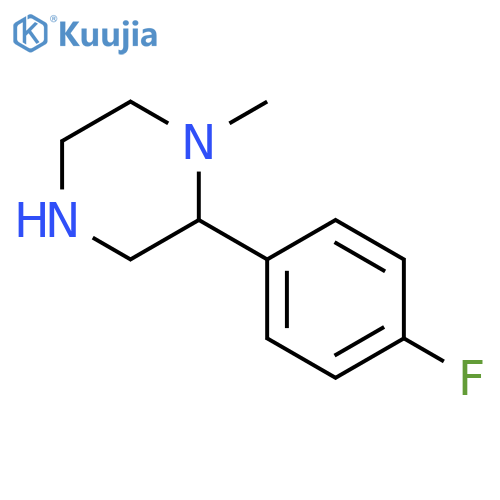 2-(4-fluorophenyl)-1-methylpiperazine structure