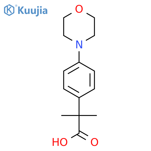 α,α-Dimethyl-4-(4-morpholinyl)benzeneacetic Acid structure