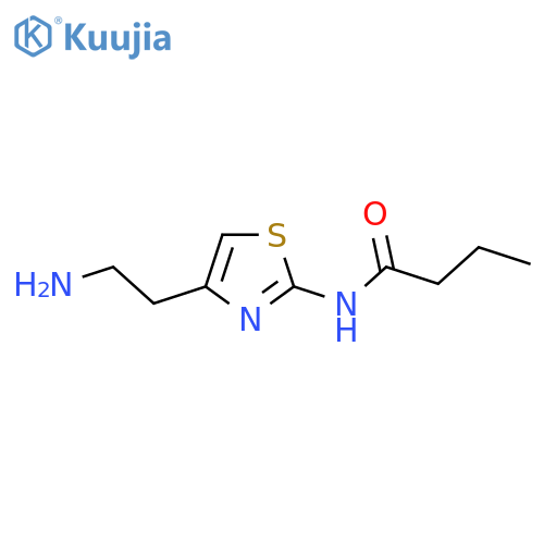 N-4-(2-aminoethyl)-1,3-thiazol-2-ylbutanamide structure