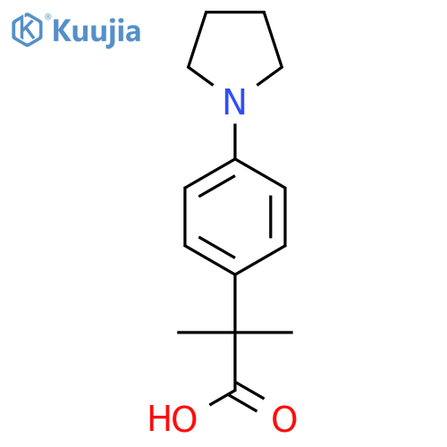 α,α-Dimethyl-4-(1-pyrrolidinyl)benzeneacetic Acid structure