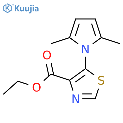 Ethyl 5-(2,5-dimethyl-1H-pyrrol-1-YL)thiazole-4-carboxylate structure