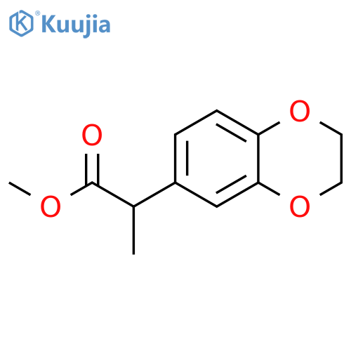methyl 2-(2,3-dihydro-1,4-benzodioxin-6-yl)propanoate structure