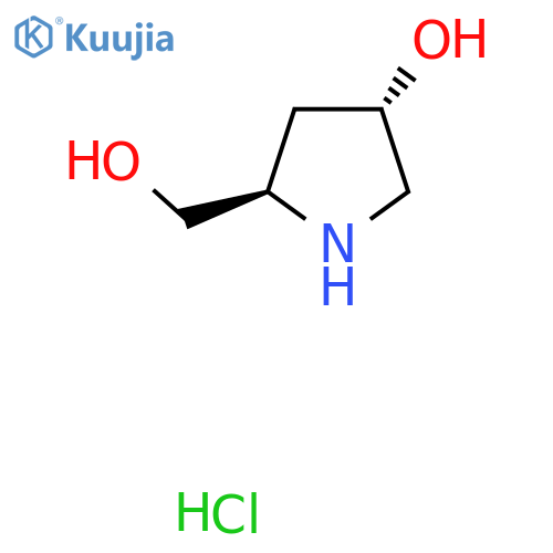 (3S,5R)-5-(Hydroxymethyl)pyrrolidin-3-ol hydrochloride structure