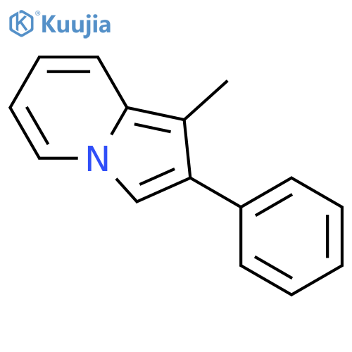 1-methyl-2-phenylindolizine structure