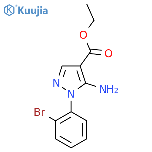 Ethyl 5-amino-1-(2-bromophenyl)-1H-pyrazole-4-carboxylate structure