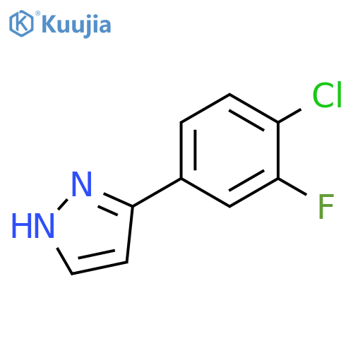 3-(4-Chloro-3-fluorophenyl)-1H-pyrazole structure