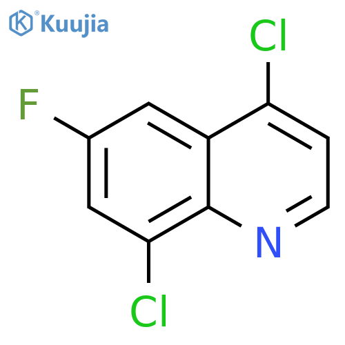 Quinoline, 4,8-dichloro-6-fluoro- structure