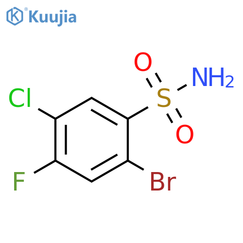 2-Bromo-5-chloro-4-fluorobenzenesulfonamide structure