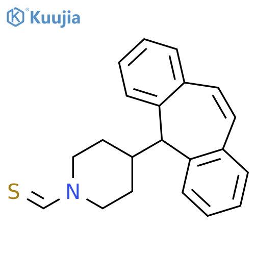 1-PIPERIDINECARBOTHIOALDEHYDE, 4-(5H-DIBENZO[A,D]CYCLOHEPTEN-5-YL)- structure