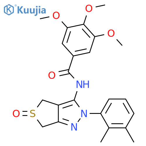 N-[2-(2,3-dimethylphenyl)-5-oxo-2H,4H,6H-5lambda4-thieno[3,4-c]pyrazol-3-yl]-3,4,5-trimethoxybenzamide structure