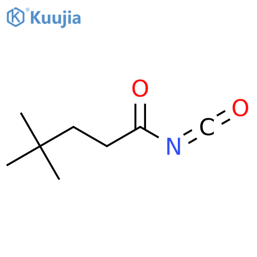 3,3-Dimethylbutanecarbonyl isocyanate structure