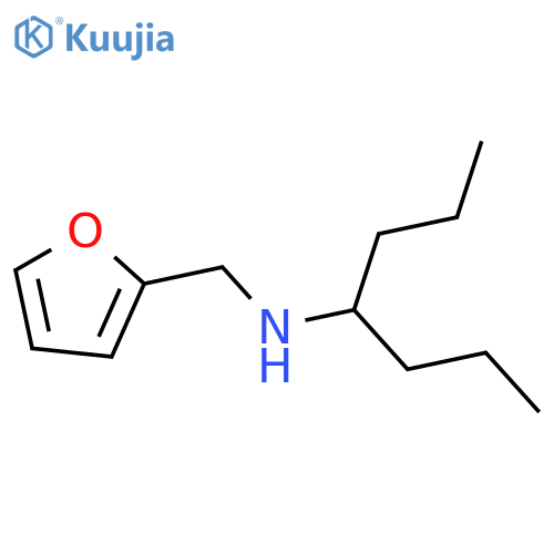 (furan-2-yl)methyl(heptan-4-yl)amine structure