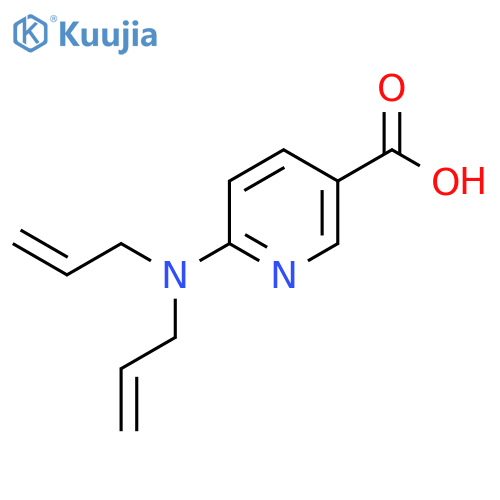 6-[Bis(prop-2-en-1-yl)amino]pyridine-3-carboxylic acid structure