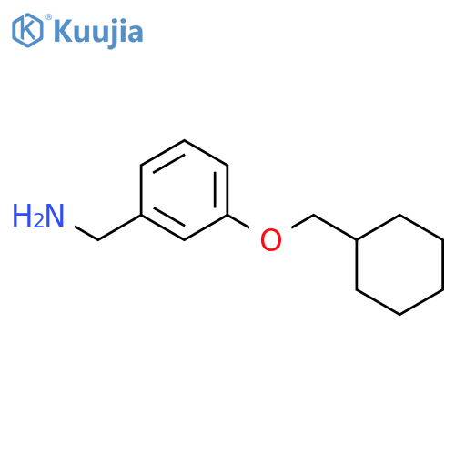 (3-(Cyclohexylmethoxy)phenyl)methanamine structure