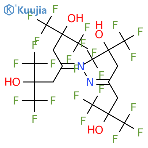 4-Heptanone,1,1,1,7,7,7-hexafluoro-2,6-dihydroxy-2,6-bis(trifluoromethyl)-,[4,4,4-trifluoro-3-hydroxy-1-[3,3,3-trifluoro-2-hydroxy-2-(trifluoromethyl)propyl]-3-(trifluoromethyl)butylidene]hydrazone(9CI) structure