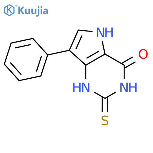 7-phenyl-2-sulfanylidene-1H,2H,3H,4H,5H-pyrrolo[3,2-d]pyrimidin-4-one structure