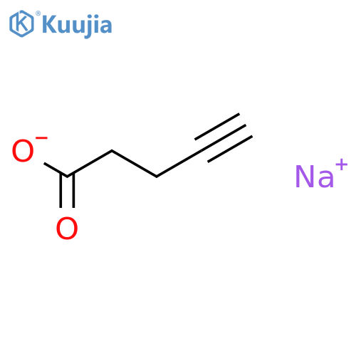 Sodium 4-pentynoate structure