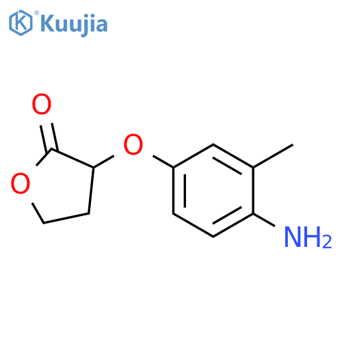 3-(4-amino-3-methylphenoxy)oxolan-2-one structure